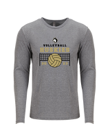 Battle Mountain HS Volleyball VB Net - Tri-Blend Long Sleeve