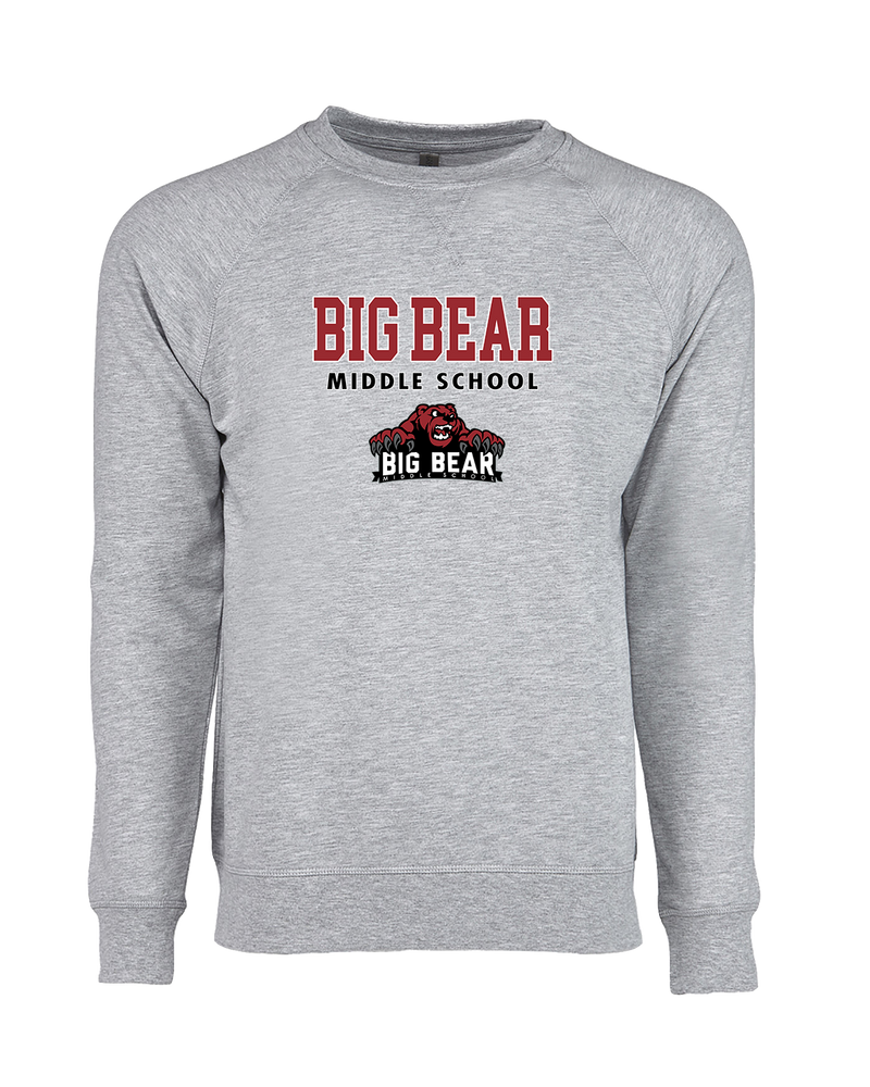 Big Bear Middle School Block - Crewneck Sweatshirt