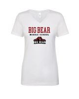 Big Bear Middle School Block - Womens V-Neck