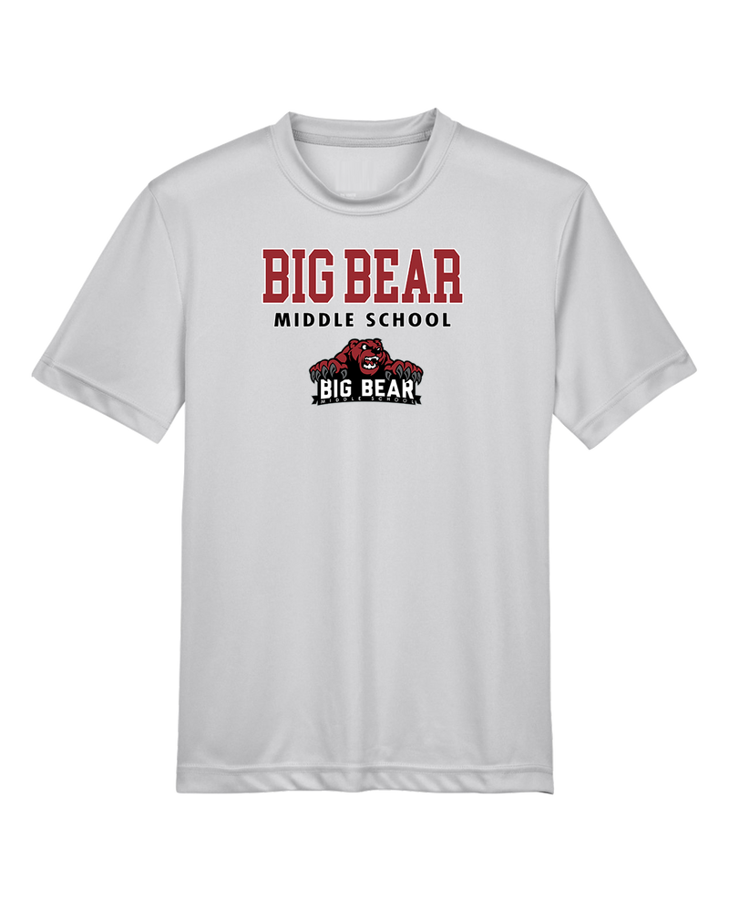 Big Bear Middle School Block - Youth Performance T-Shirt