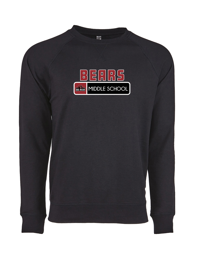 Big Bear Middle School Pennant - Crewneck Sweatshirt