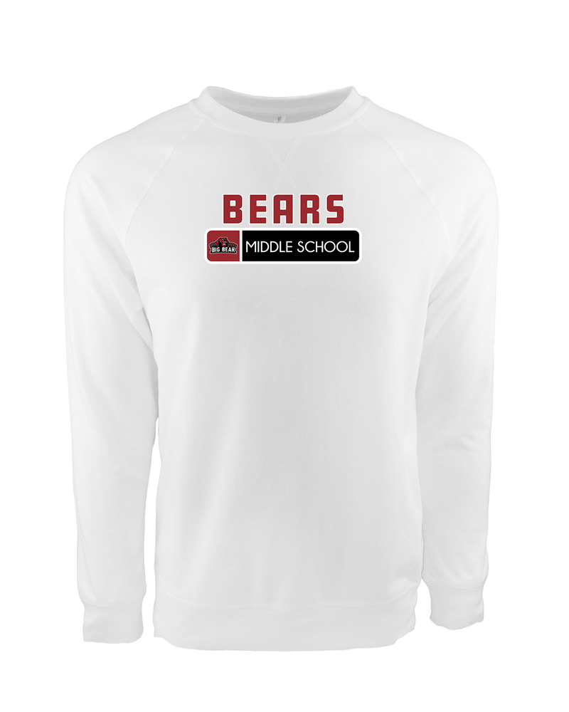 Big Bear Middle School Pennant - Crewneck Sweatshirt