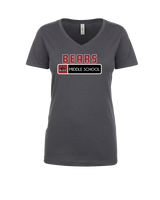 Big Bear Middle School Pennant - Womens V-Neck