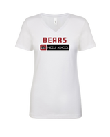 Big Bear Middle School Pennant - Womens V-Neck