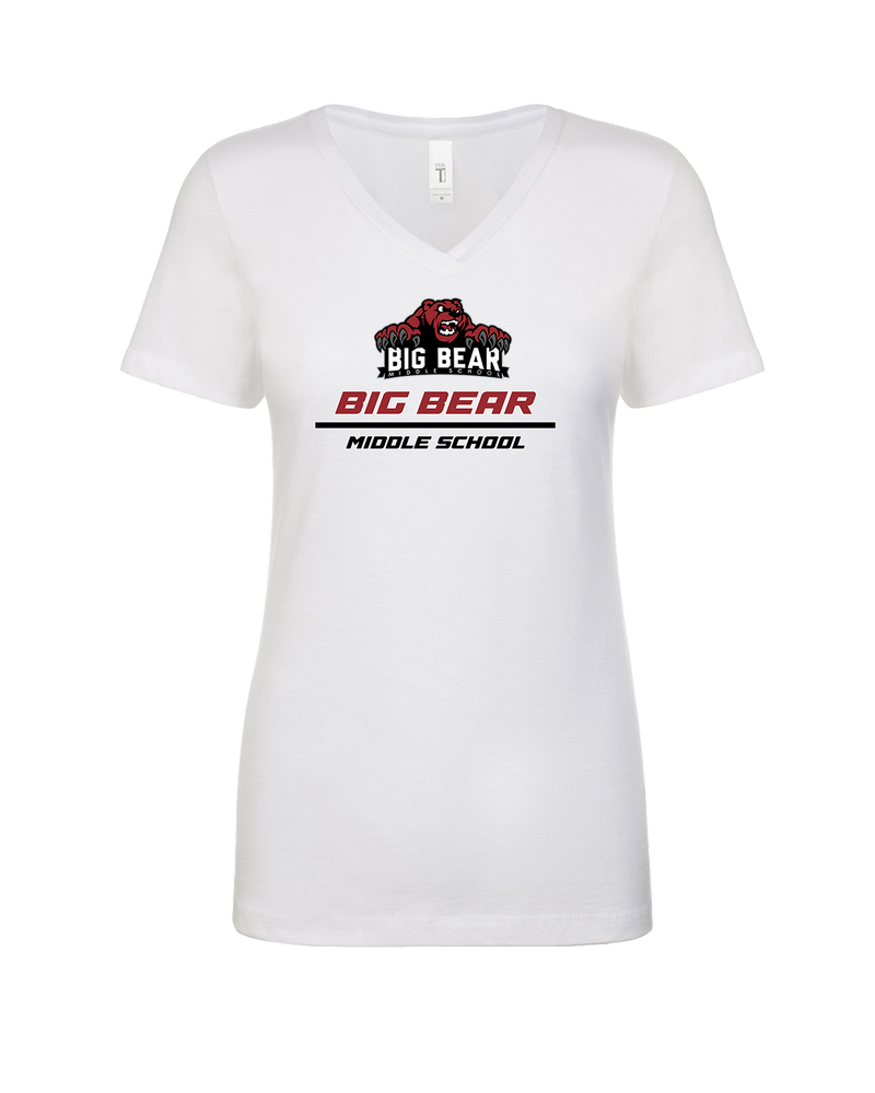 Big Bear Middle School Split - Womens V-Neck