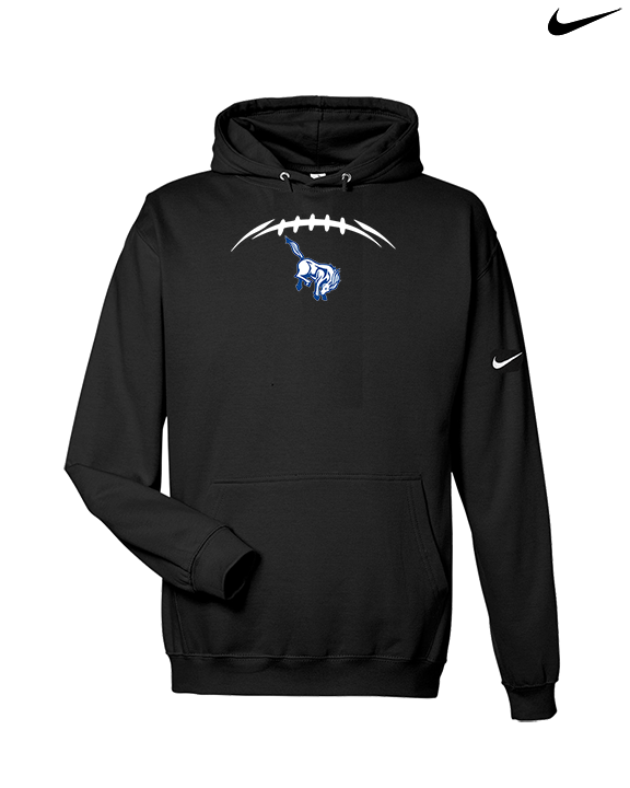 Bishop HS Football Laces - Nike Club Fleece Hoodie