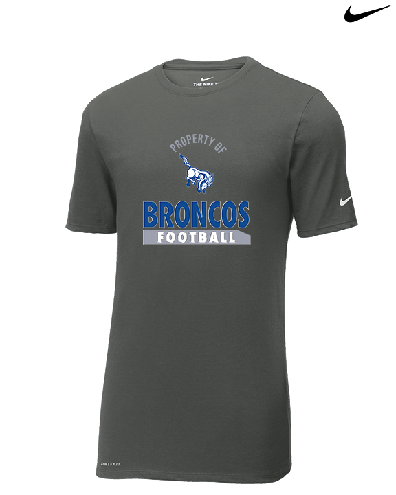 Bishop HS Football Property - Mens Nike Cotton Poly Tee