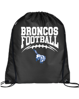 Bishop HS Football School Football - Drawstring Bag