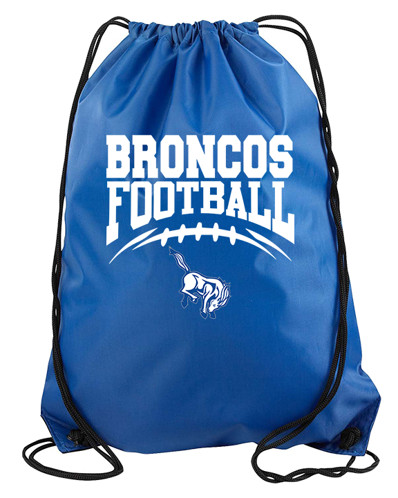 Bishop HS Football School Football - Drawstring Bag