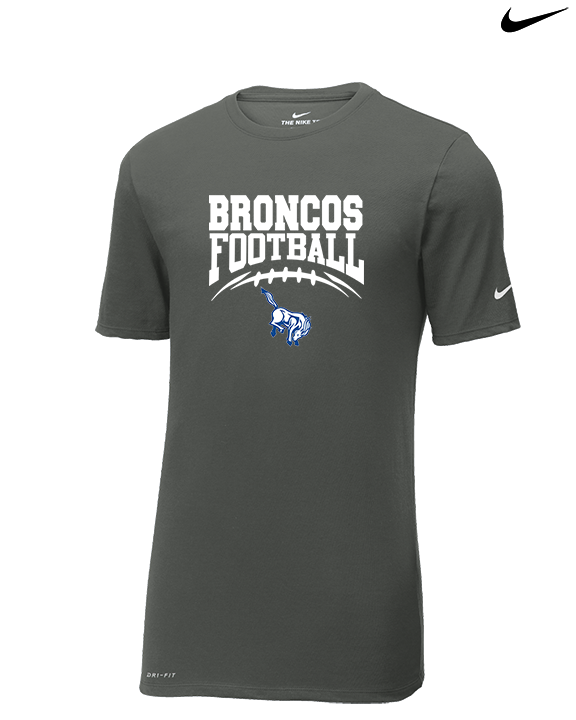 Bishop HS Football School Football - Mens Nike Cotton Poly Tee