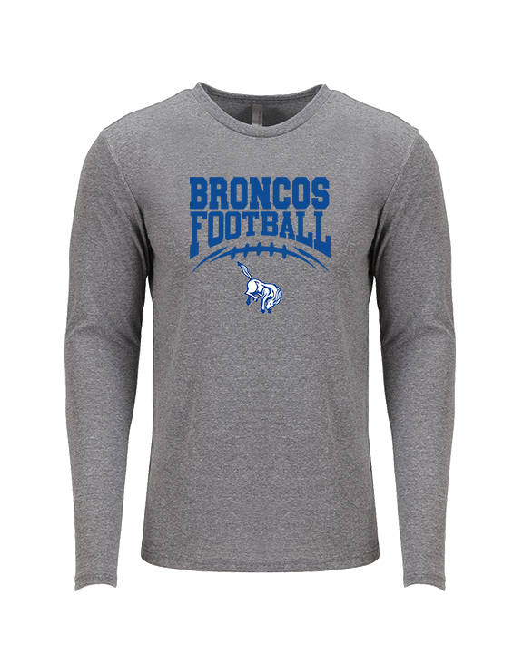 Bishop HS Football School Football - Tri-Blend Long Sleeve