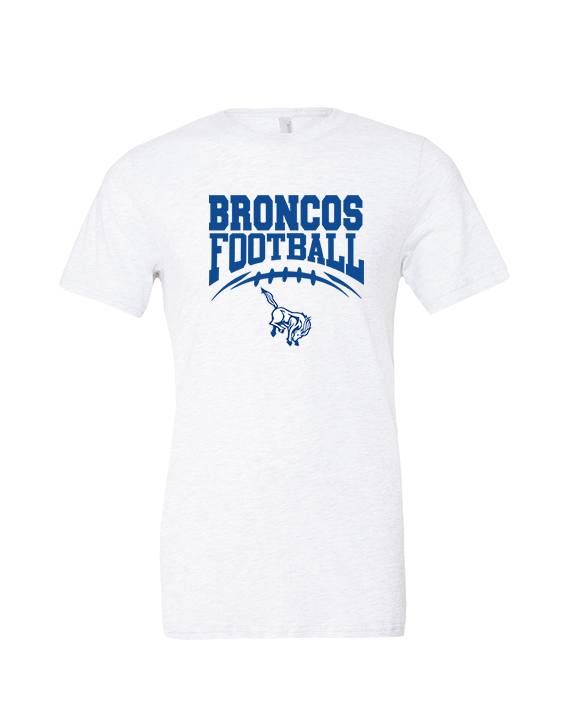 Bishop HS Football School Football - Tri-Blend Shirt