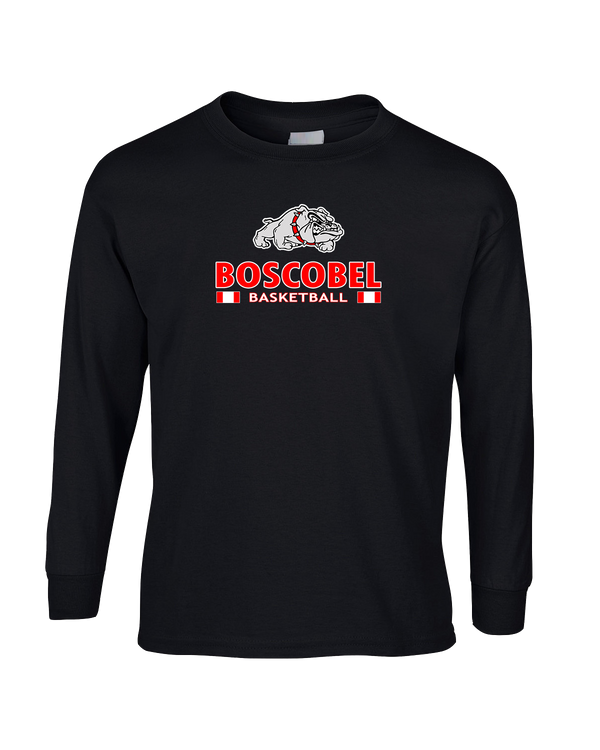 Boscobel HS Girls Basketball Stacked GBball - Mens Basic Cotton Long Sleeve