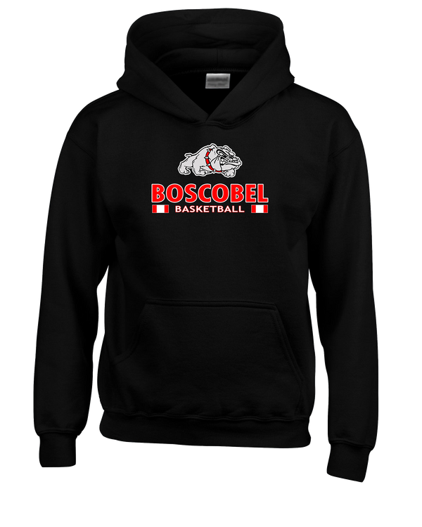 Boscobel HS Girls Basketball Stacked GBball - Cotton Hoodie