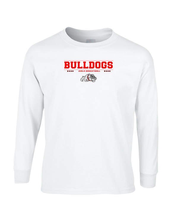 Boscobel HS Girls Basketball Border - Mens Cotton Long Sleeve