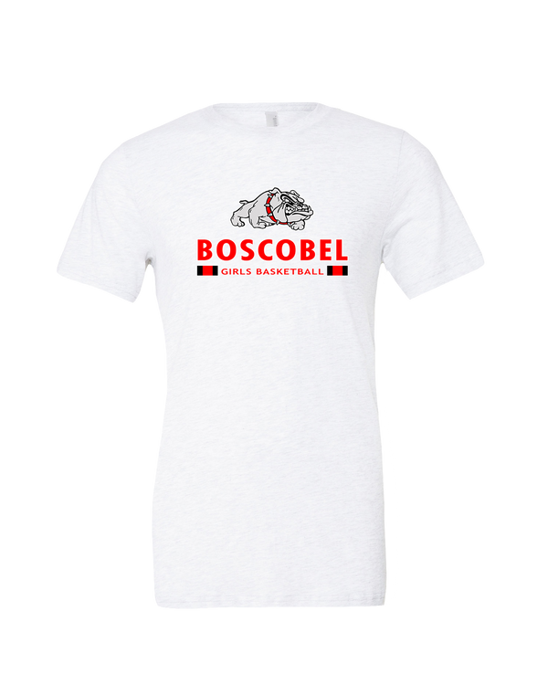 Boscobel HS Girls Basketball Stacked - Mens Tri Blend Shirt