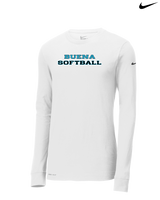 Buena HS Softball Logo - Nike Dri-Fit Poly Long Sleeve