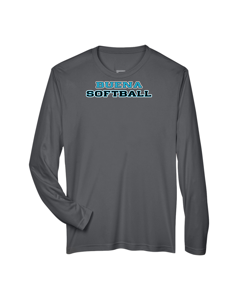 Buena HS Softball Logo - Performance Long Sleeve