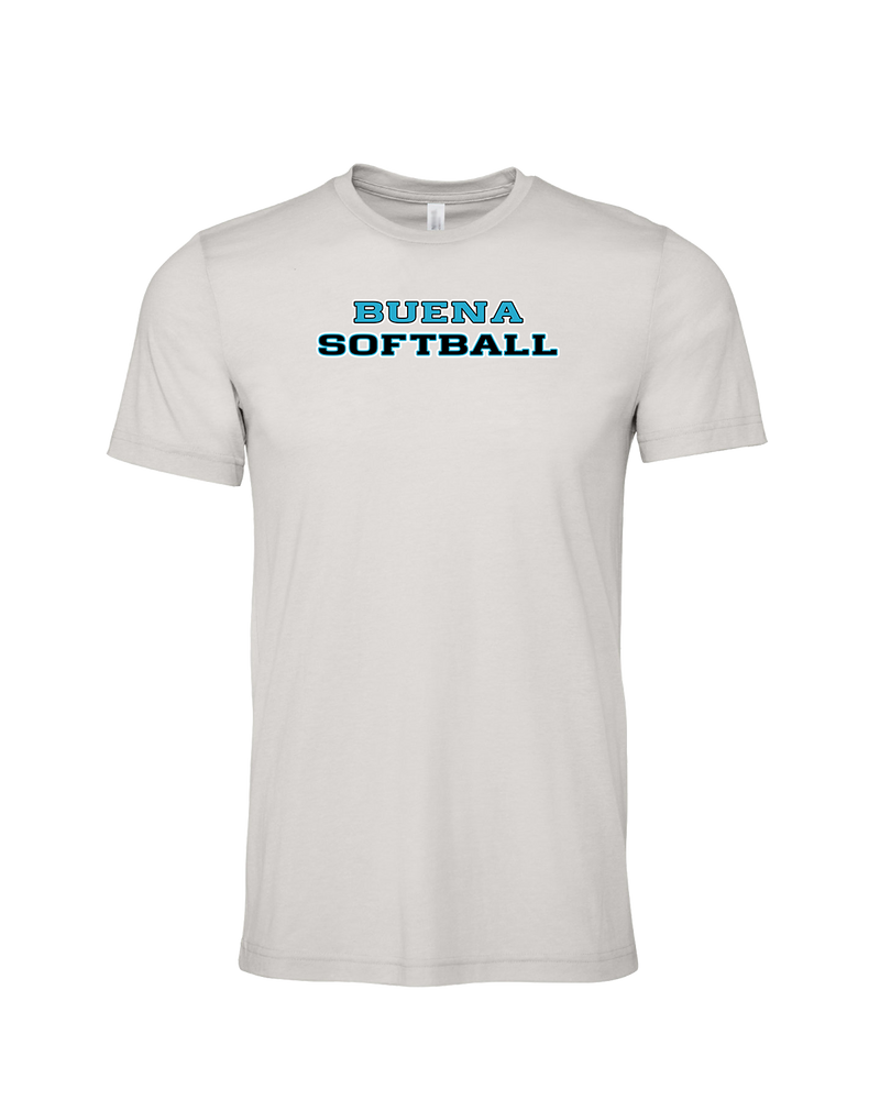 Buena HS Softball Logo - Mens Tri Blend Shirt