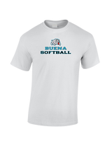 Buena HS Softball Bulldog Logo - Cotton T-Shirt