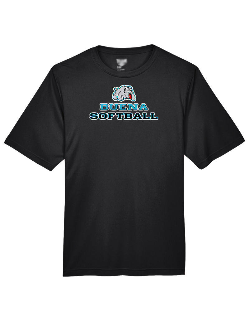 Buena HS Softball Bulldog Logo - Performance T-Shirt