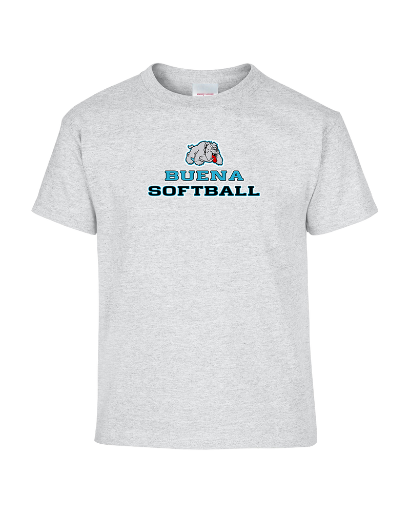 Buena HS Softball Bulldog Logo - Youth T-Shirt