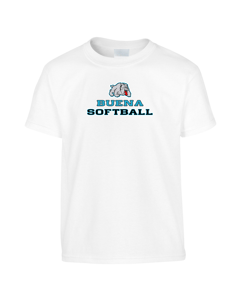 Buena HS Softball Bulldog Logo - Youth T-Shirt