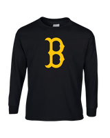 Burnsville HS Baseball B Logo - Mens Basic Cotton Long Sleeve