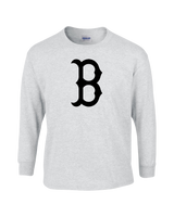 Burnsville HS Baseball B Logo - Mens Basic Cotton Long Sleeve