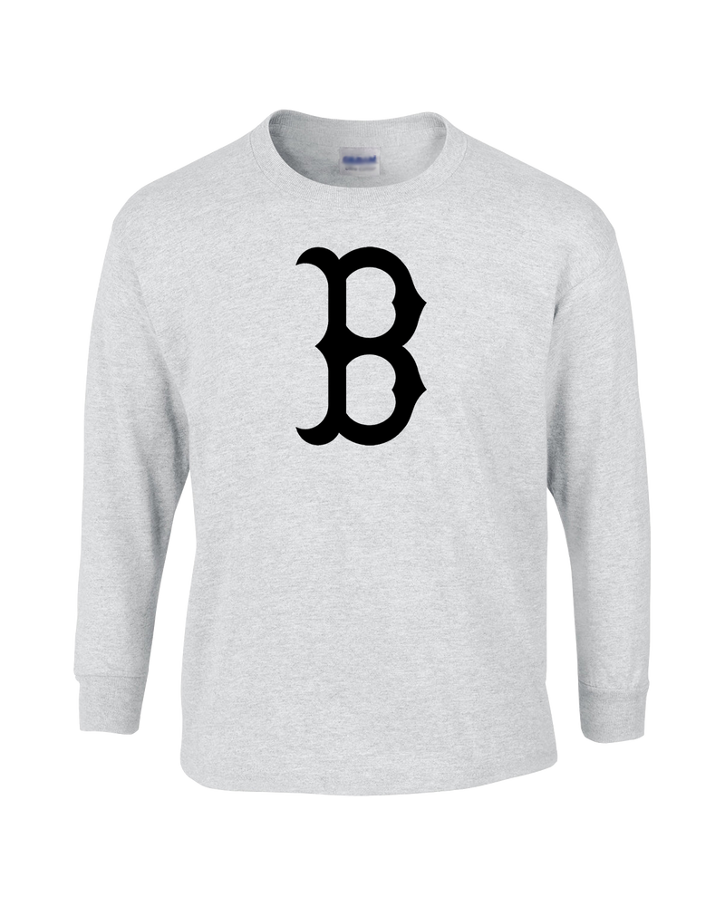 Burnsville HS Baseball B Logo - Mens Basic Cotton Long Sleeve