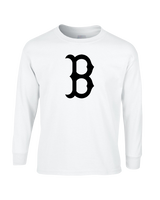 Burnsville HS Baseball B Logo - Mens Basic Cotton Long Sleeve