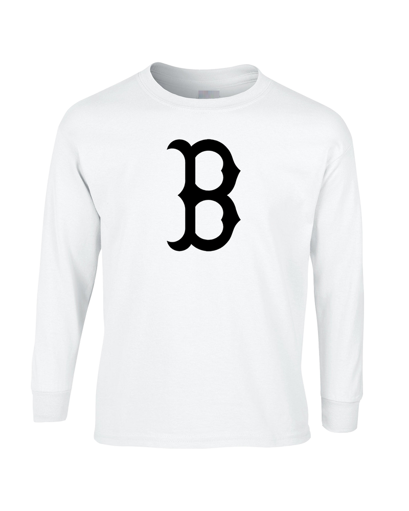 Burnsville HS Baseball B Logo - Mens Basic Cotton Long Sleeve