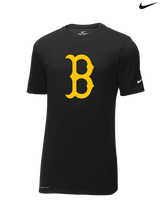 Burnsville HS Baseball B Logo - Nike Cotton Poly Dri-Fit