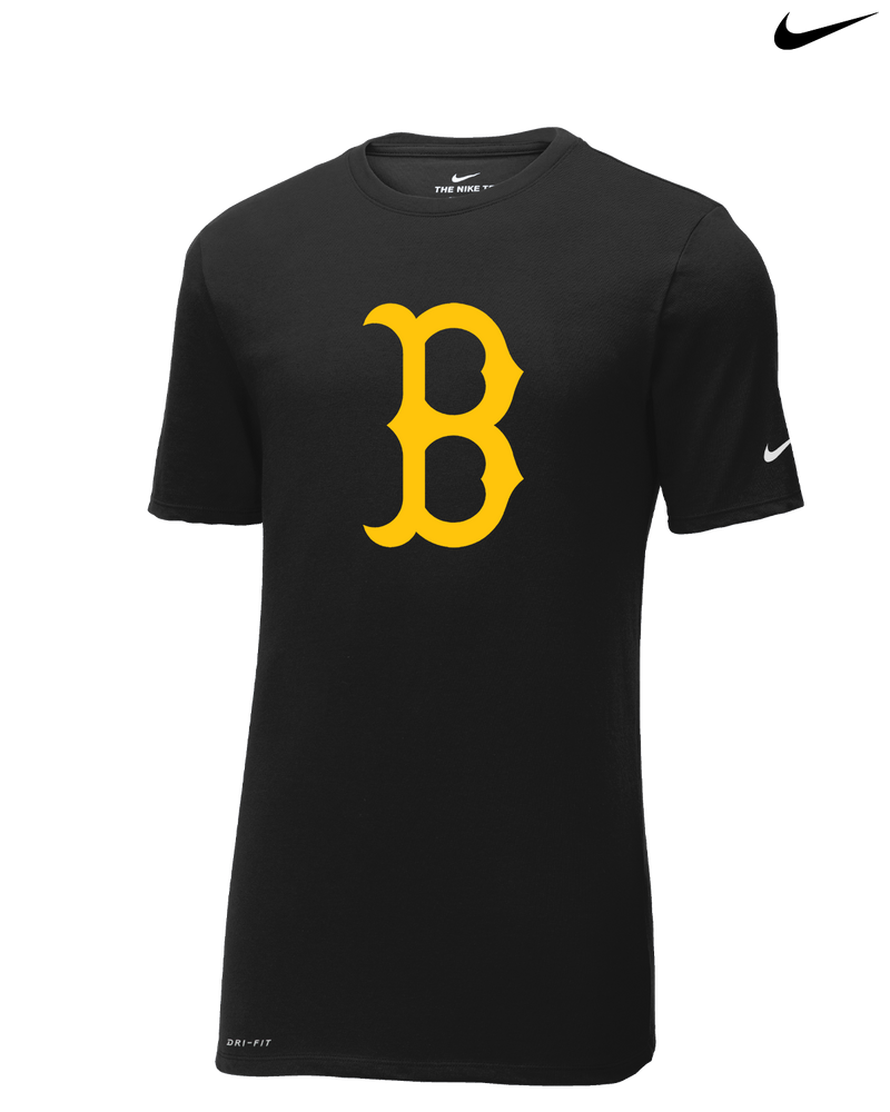 Burnsville HS Baseball B Logo - Nike Cotton Poly Dri-Fit