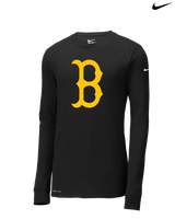 Burnsville HS Baseball B Logo - Nike Dri-Fit Poly Long Sleeve