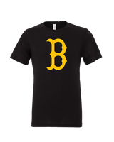 Burnsville HS Baseball B Logo - Mens Tri Blend Shirt