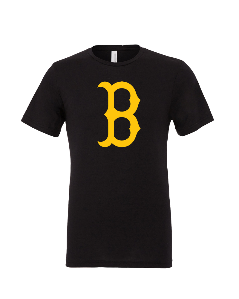 Burnsville HS Baseball B Logo - Mens Tri Blend Shirt