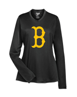 Burnsville HS Baseball B Logo - Womens Performance Long Sleeve