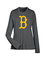 Burnsville HS Baseball B Logo - Womens Performance Long Sleeve