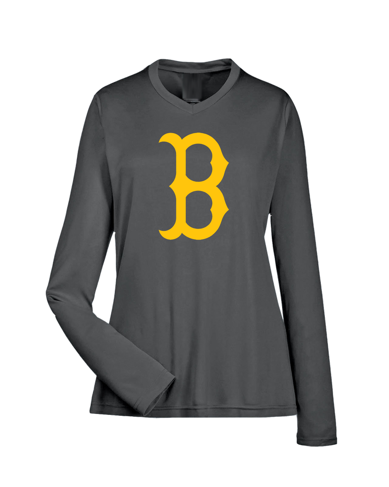 Burnsville HS Baseball B Logo - Womens Performance Long Sleeve