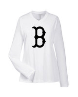 Burnsville HS Baseball B Logo - Womens Performance Long Sleeve