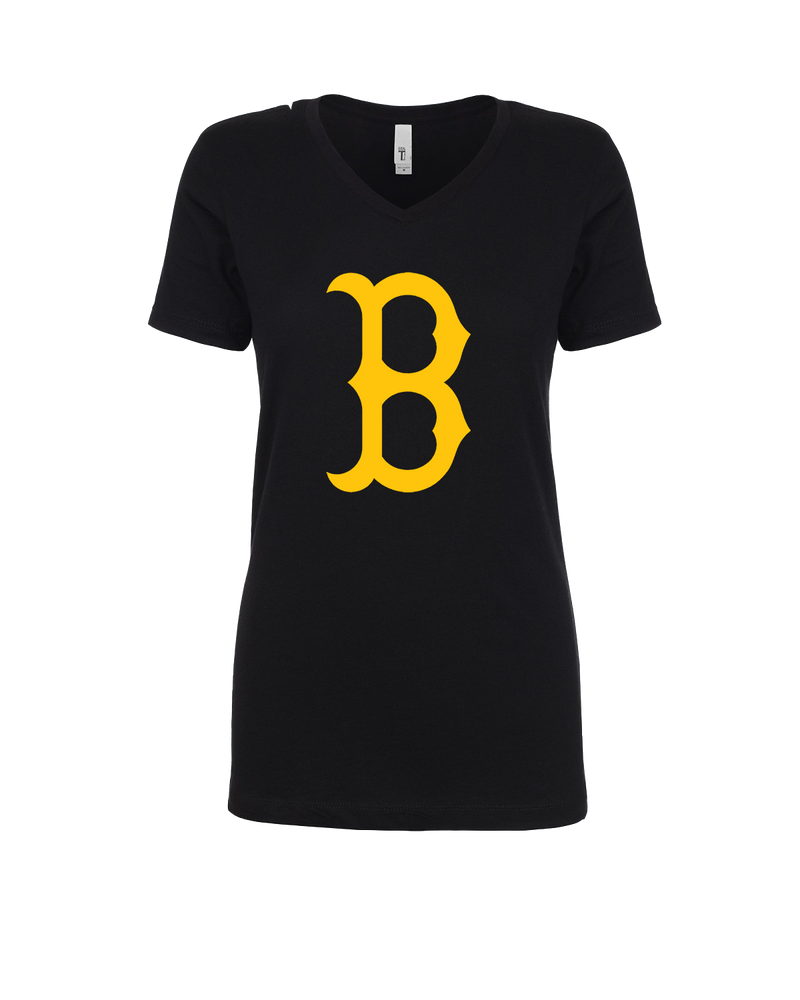 Burnsville HS Baseball B Logo - Womens V-Neck