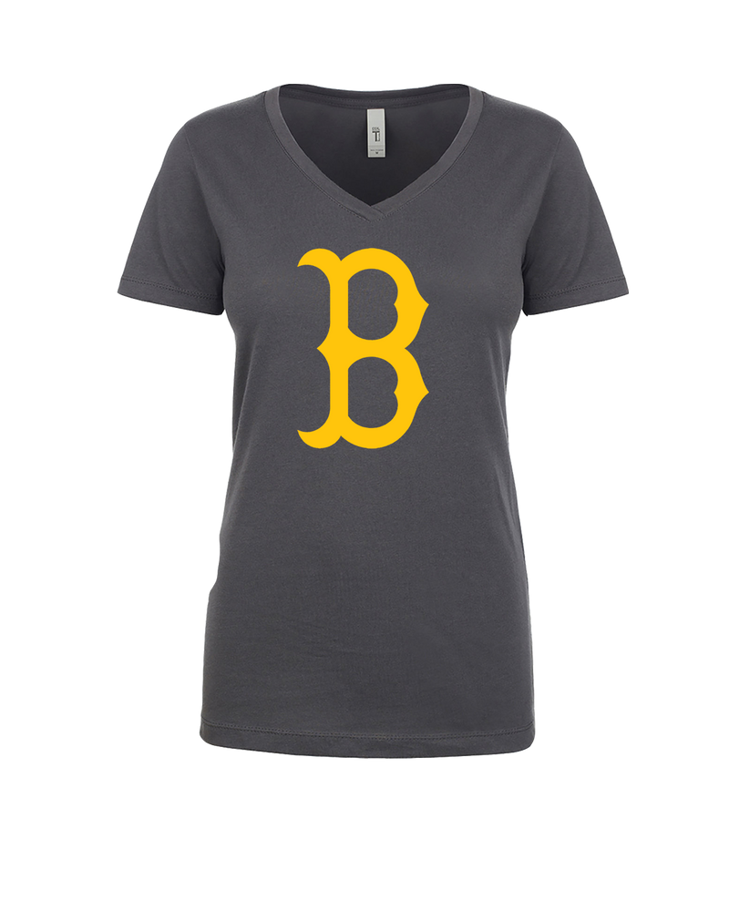 Burnsville HS Baseball B Logo - Womens V-Neck