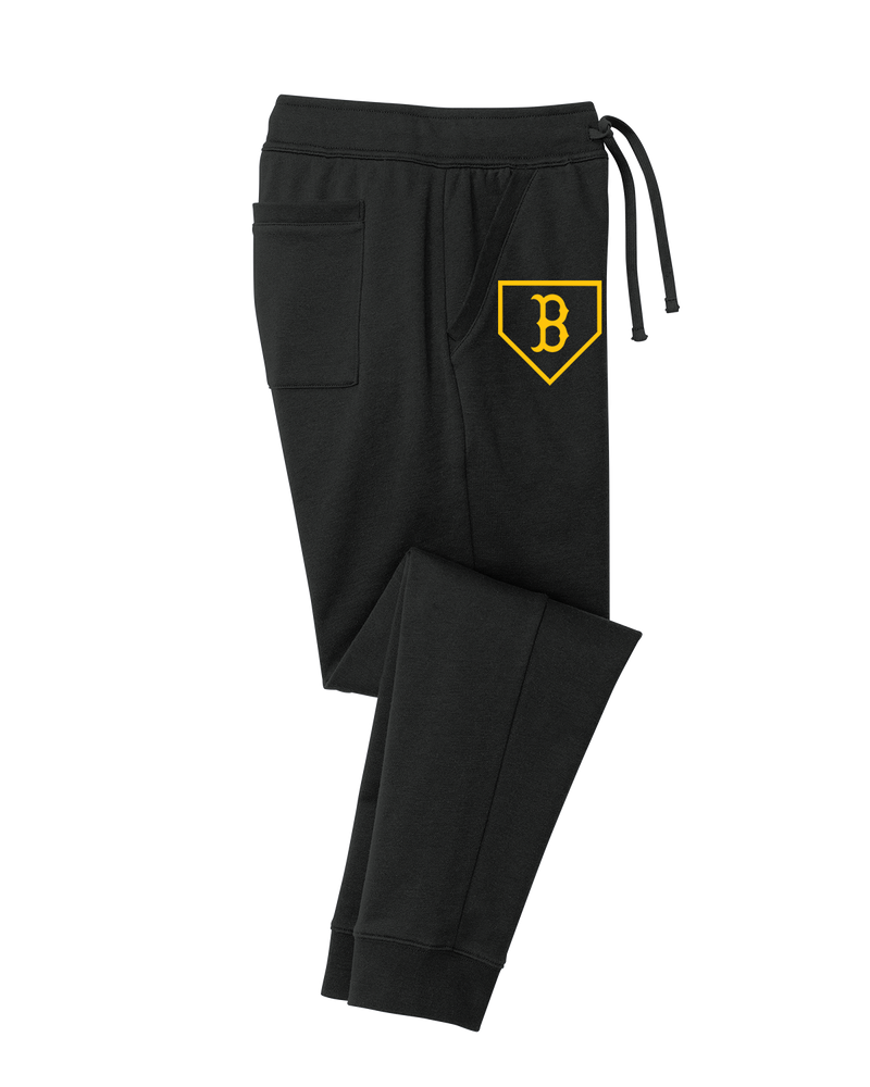 Burnsville HS Baseball Plate Logo - Cotton Joggers