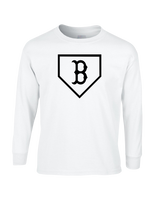 Burnsville HS Baseball Plate Logo - Mens Basic Cotton Long Sleeve