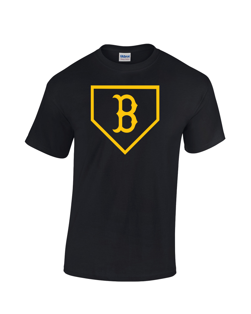 Burnsville HS Baseball Plate Logo - Cotton T-Shirt