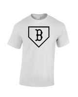 Burnsville HS Baseball Plate Logo - Cotton T-Shirt