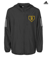 Burnsville HS Baseball Plate Logo - Adidas Men's Windbreaker