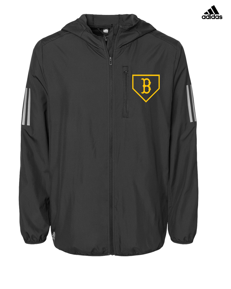 Burnsville HS Baseball Plate Logo - Adidas Men's Windbreaker