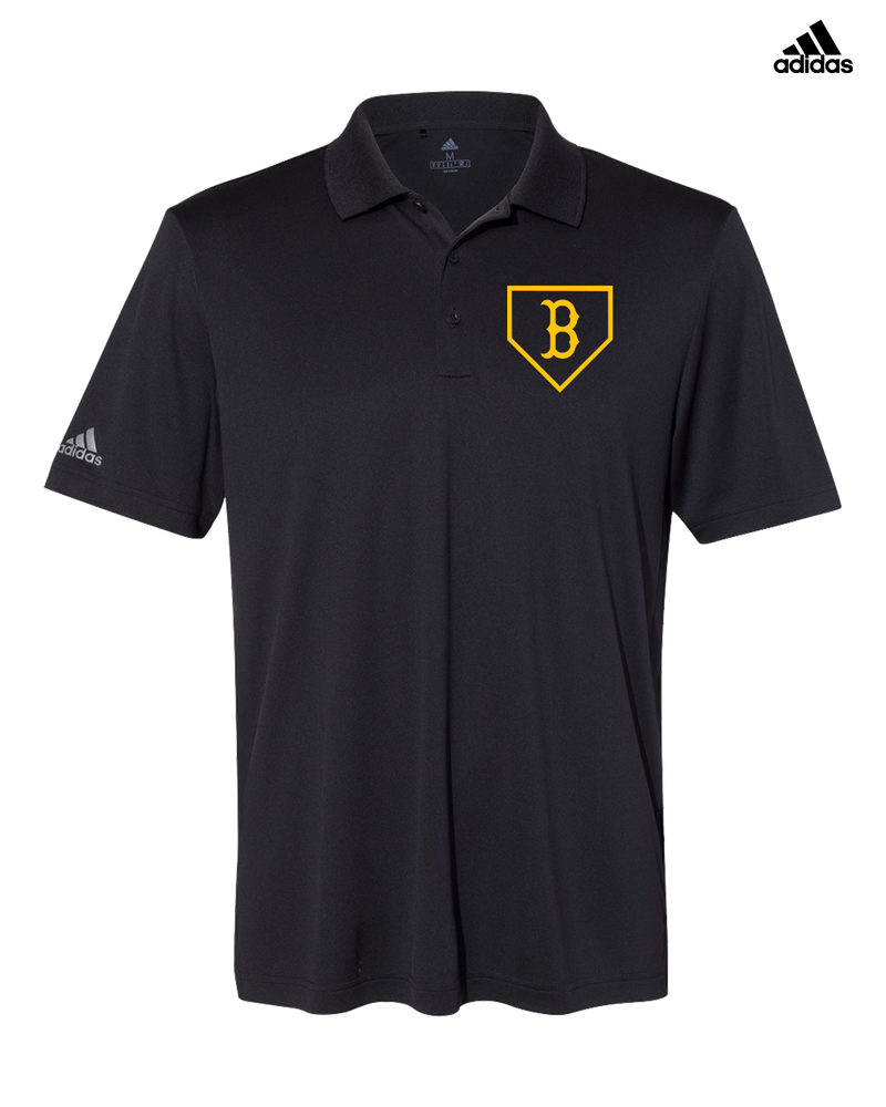 Burnsville HS Baseball Plate Logo - Adidas Men's Performance Polo